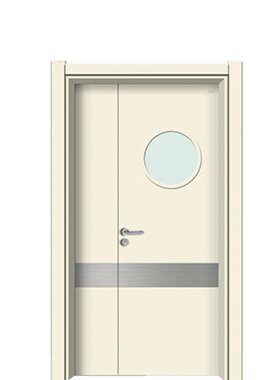 夹板双开门 隔音隔热 不锈钢防撞带 多层实木板 巨梦生产厂家