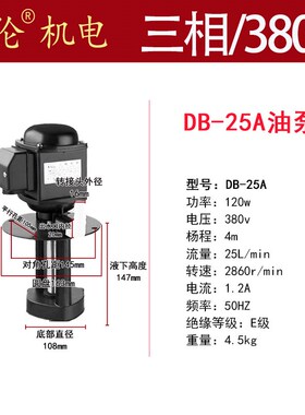 新款DOB机床磨床油泵冷却泵220V38C0V水泵AOB12线切割循环三相包