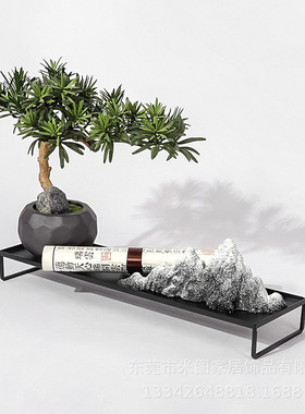 新中式样板房家居装饰工艺品组合摆件简约客厅玄关X软装饰品摆设