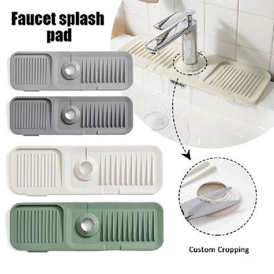 极速Silicone Sink Faucet Spwlash Guard Mat Faucet Water Catc