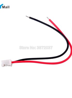 50pcs/lot UL1007 26AWG JST PH2.0mm 2P 2Pin PlugT Terminal Ca