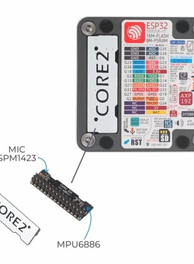 Core2 dESP32触摸屏开发套件 WiFi蓝牙图形化编程 Arduino