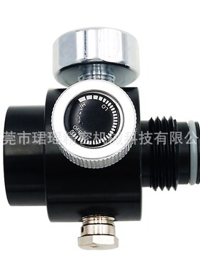 二氧化碳调压阀带40英寸黑色软管CO2减压阀连O接管套装 300psi