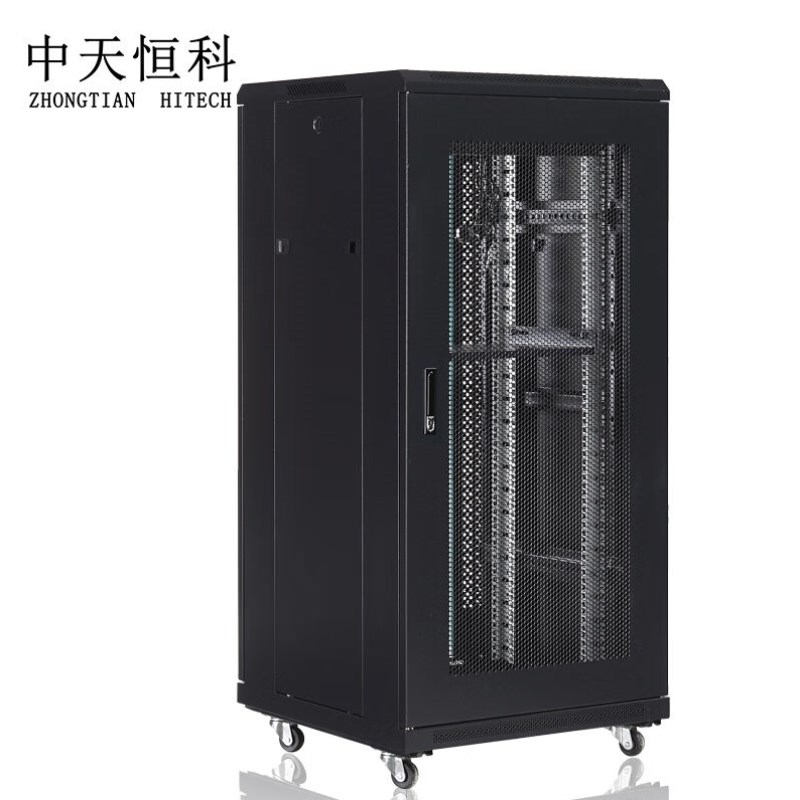 中天恒科网络服务器机柜6o00*800*1100mm22U机房弱电机柜-JG1068