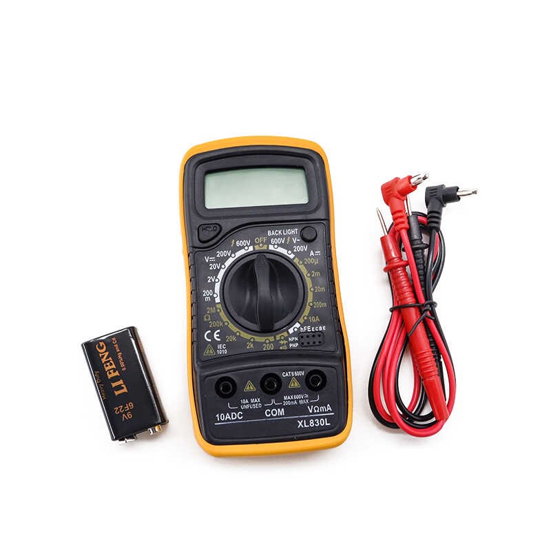 小型数字万用f表XL830L高精度测电压电流表带背光智能便携式万能