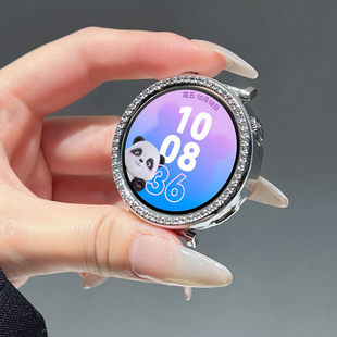 知了兔闪钻布灵布灵适用华为gt6手表保护壳gt5施华洛单排钻gt4新款镶钻镂空硬壳fit4/3轻奢高级感ins小众