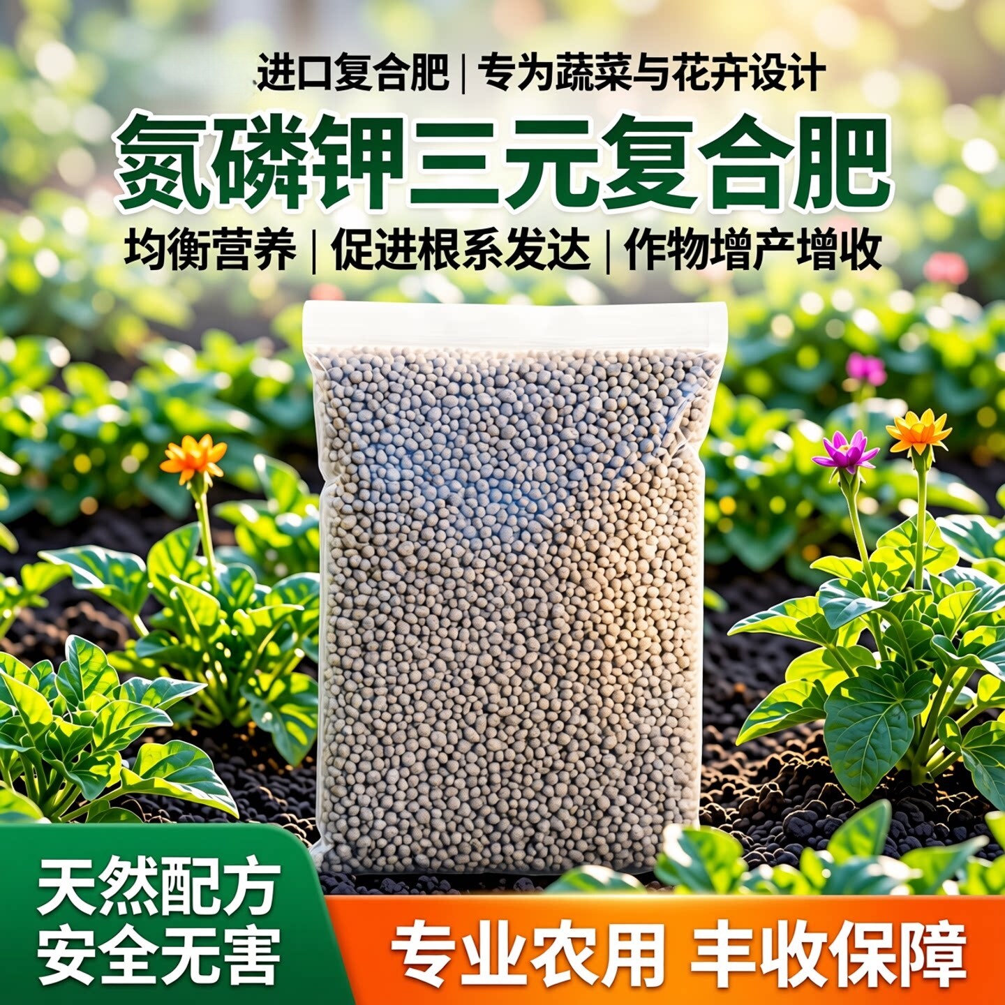 复合肥蔬菜农用种菜20斤复合肥尿素磷肥钾肥花肥料花卉盆栽蔬菜肥