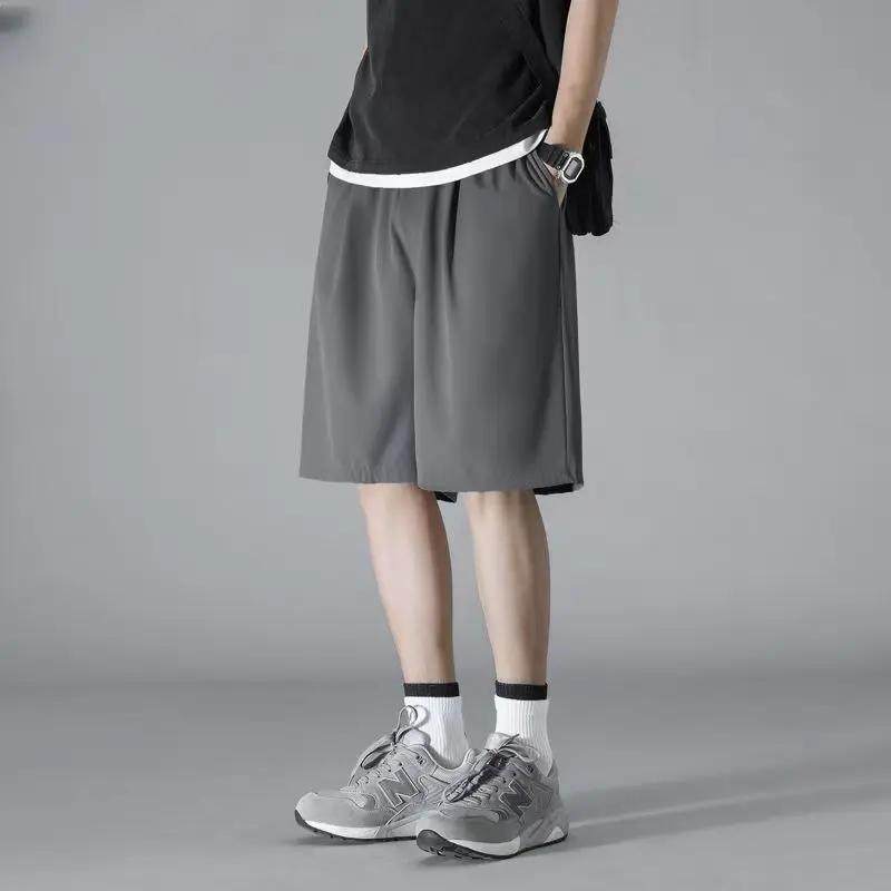 NBNO夏季冰丝男士直筒休闲短裤宽松薄款速干运动五分裤子大码,男装,短裤,淘宝优惠券,粉丝福利购,淘宝优惠卷