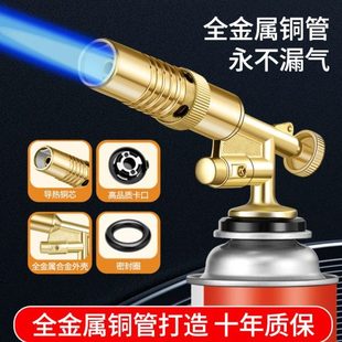 德国进口喷火枪烧猪毛喷枪焊枪便携神器烧烤家用喷火枪 卡点火器式