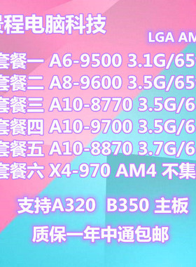 A9500A89600A1087709700A1288709800AM4双核四核CPU