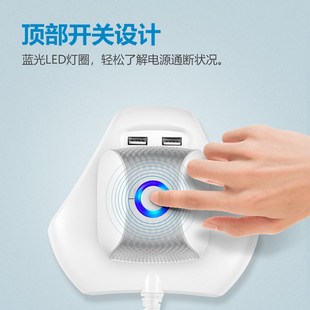 立式 V1J06U双USB口充电1.8米 电源插座插排接线板电源转换器GN