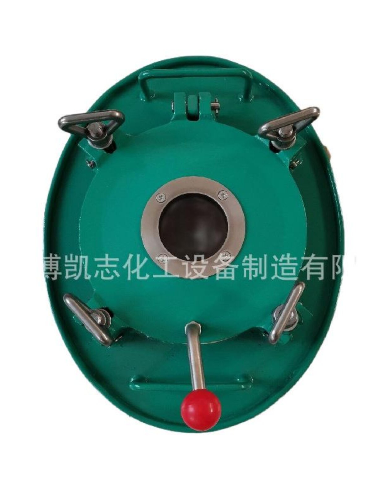库搪瓷反应釜人孔盖 快开00x400搪玻璃人孔盖平衡器 反应釜配件厂