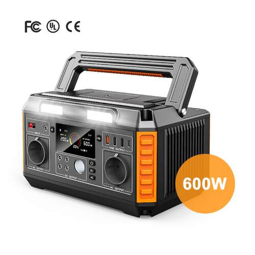 跨境600W便携式太阳能户外储能移动电源power station