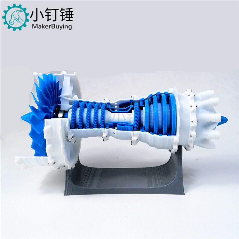 涡轮风扇 航空发动机菊花状喷嘴 模型航 引擎模型可电动 3D打印机 办公设备/耗材/相关服务 3D打印机配件 原图主图