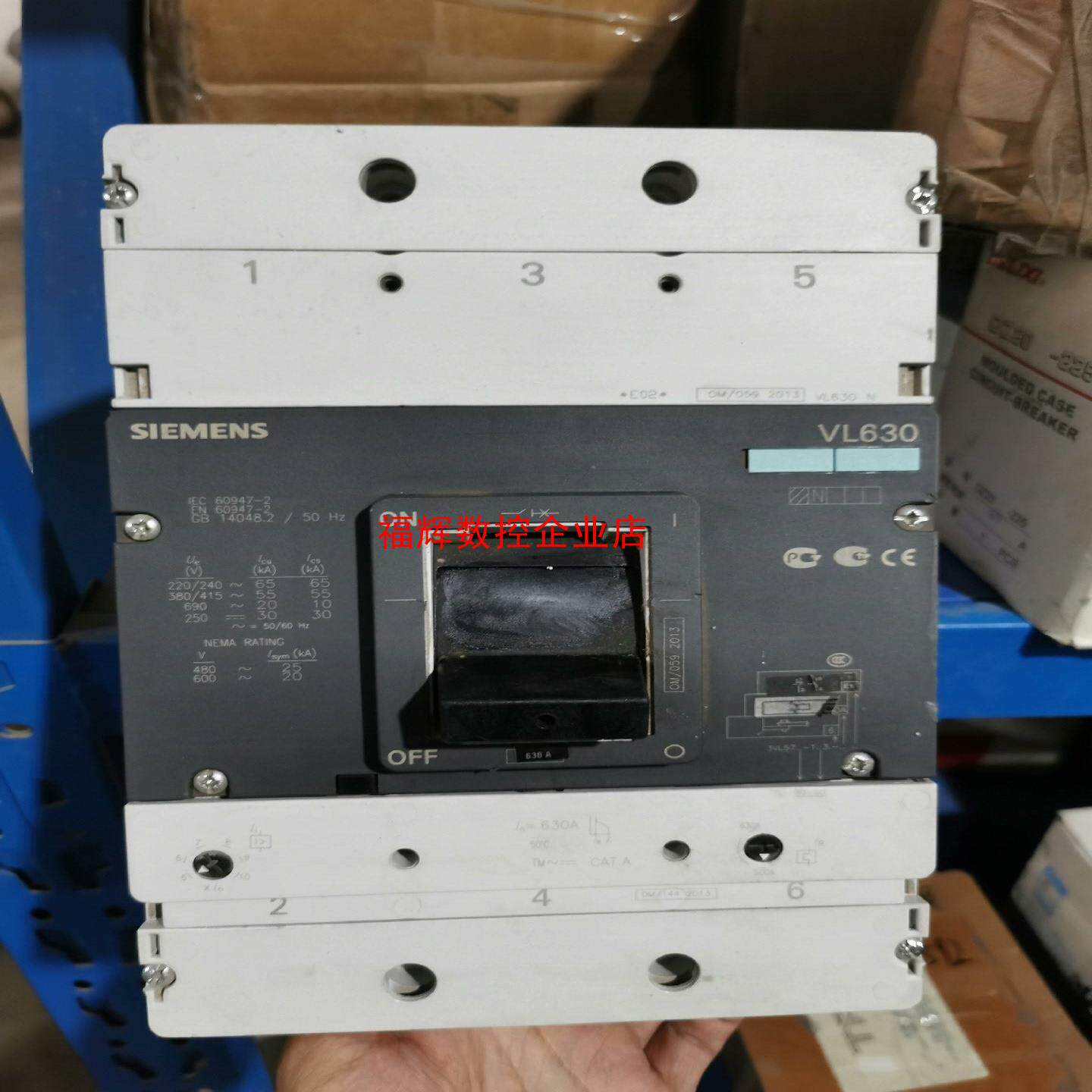 3VL5763-1DC36-0AA0西门子塑壳断路器拆机【询价】