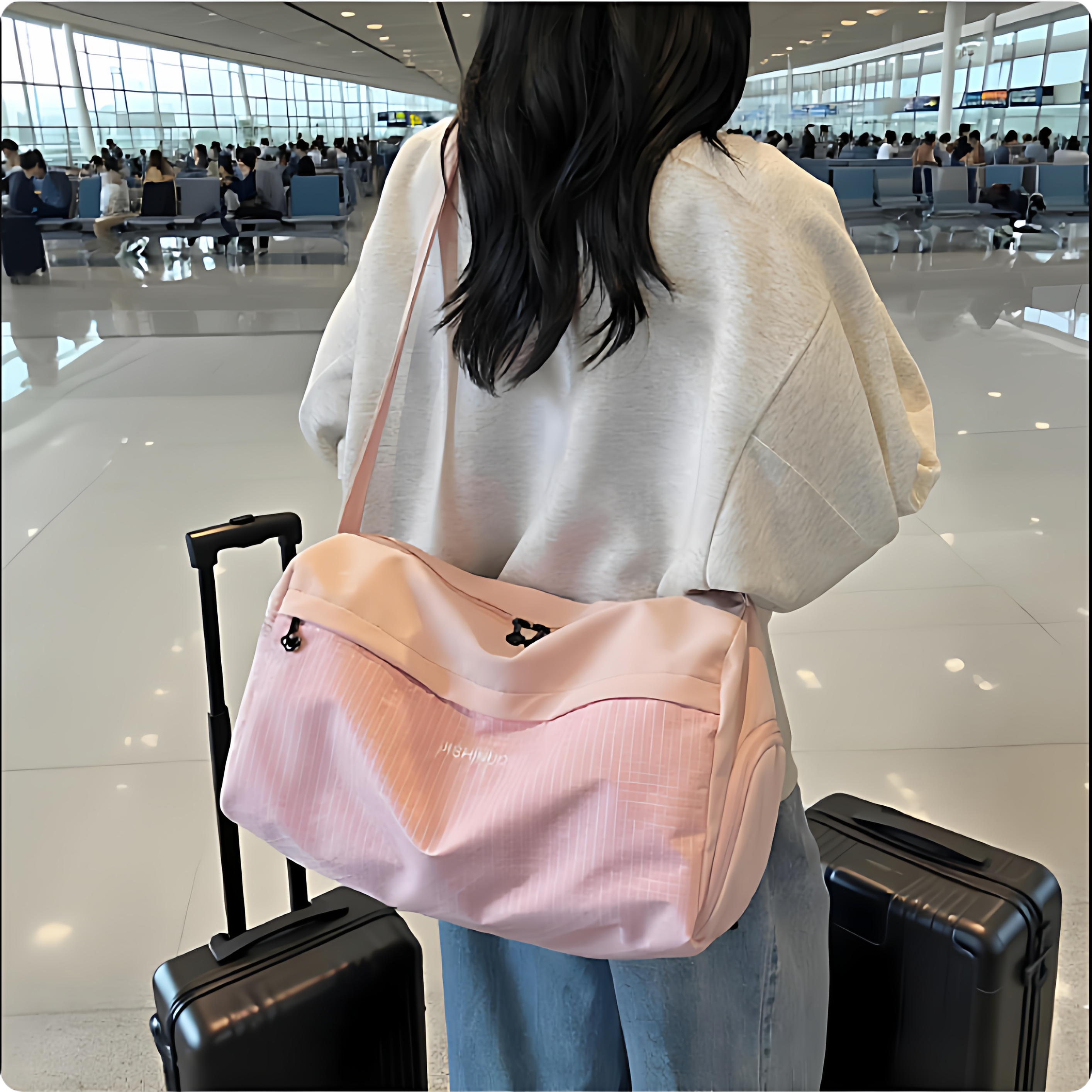 短途旅游旅行包小型轻便高颜值手提外出便携女小行李袋运动健身包