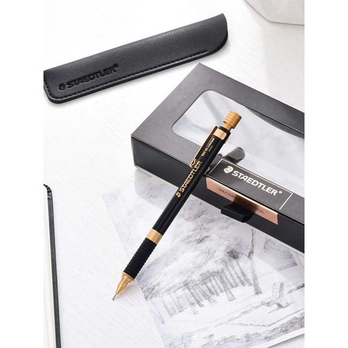 德国STAEDTLER施p德楼925 35黑金铁甲武士限定版0.5全金属自动铅