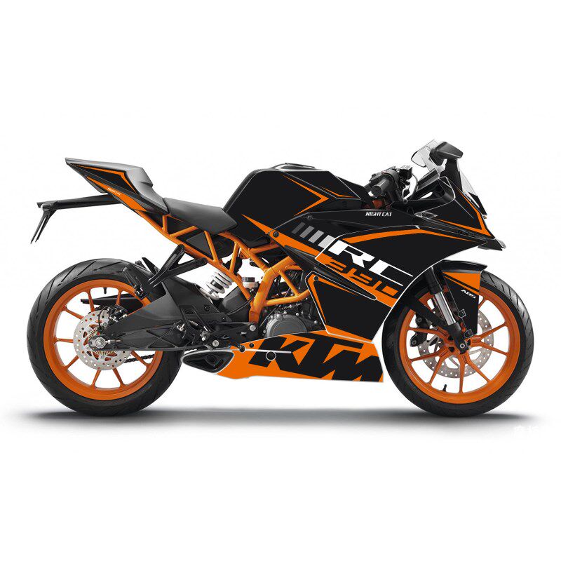 适用KTM RC 390改装全车贴花车身贴纸加厚材N料KTM390车贴可定制