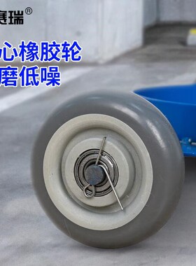 安赛瑞气瓶车氧气乙炔瓶手s推车10L手拉拖车蓝色单瓶款2C00091