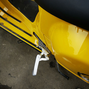 适用于比亚乔Vespa维斯帕GTS300 改装件后P脚蹬延长脚踏配件支架