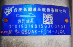 FW514 合力25T堆高机13齿花键左旋合肥长源 煞车齿轮油泵CBQAK