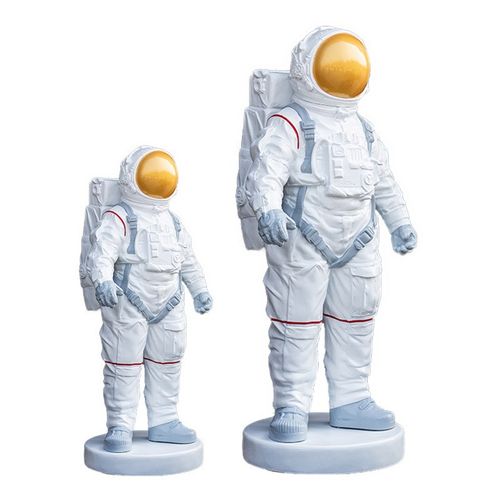 玻璃钢太空人f雕塑宇航员卡通艺术摆件商业街广场商场美陈装饰道