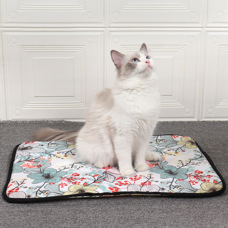 2025新款宠物专用夏季凉爽透气印花睡垫狗猫通用防水凉垫薄款