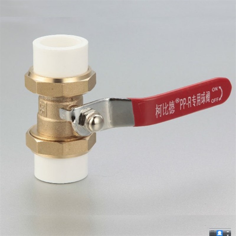 全铜ppr双活接阀门球阀开关接头水管配件热熔管件4分20开关6分25