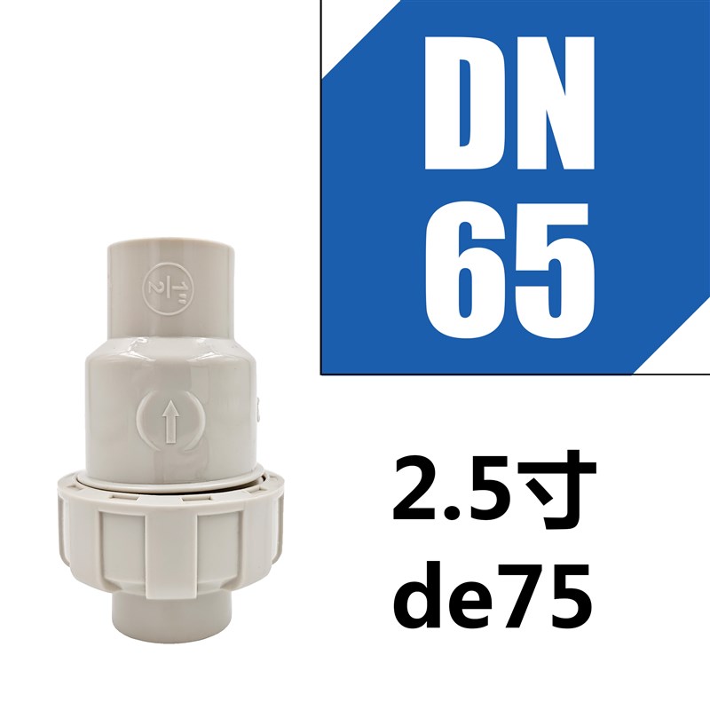 PPH止回阀热熔PPR单向阀立式球型止逆阀耐酸碱耐高温PP活接阀门