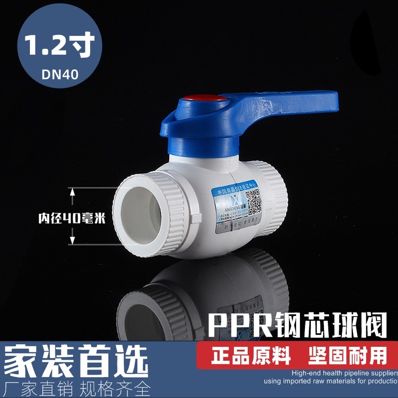 PPR球阀25阀门4分6分1寸32ppr20水管管件配件筏门开关接头钢热熔