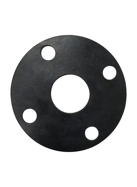 带孔橡胶法兰垫片6KG圆形FF平面25KG密封垫圈阀门管道黑胶垫DN324