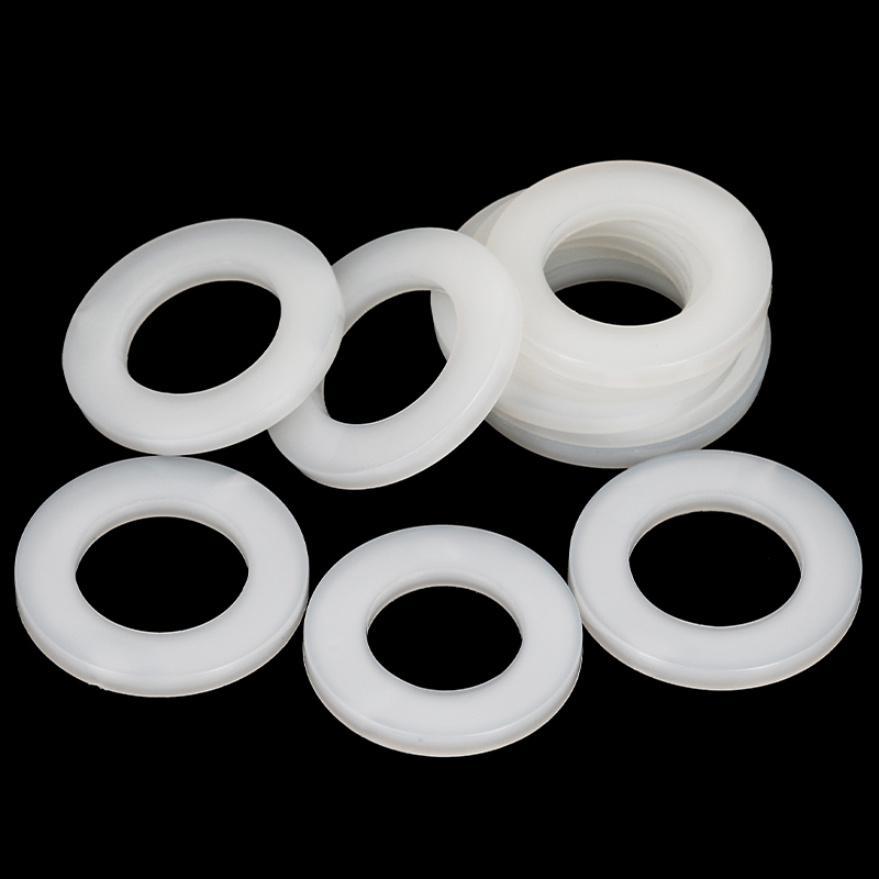 尼龙垫片螺丝圆形绝缘平垫塑料/橡胶垫圈M2M2.5M4M5M6M8M10M12-24