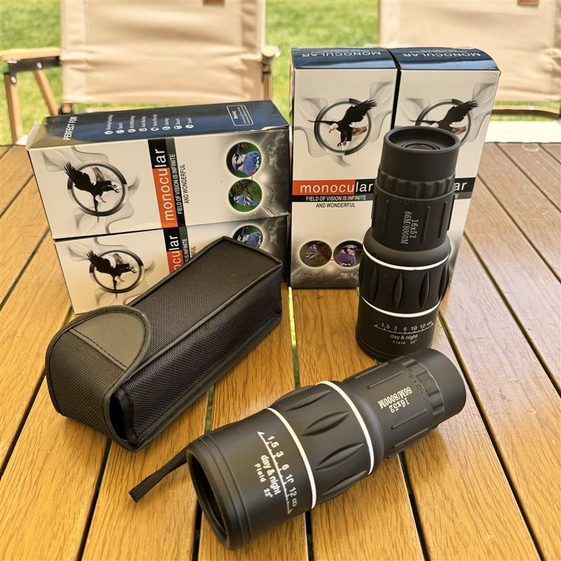 出口德国单目高清望远镜户外手持高倍数镀膜单筒望远镜16倍观察镜