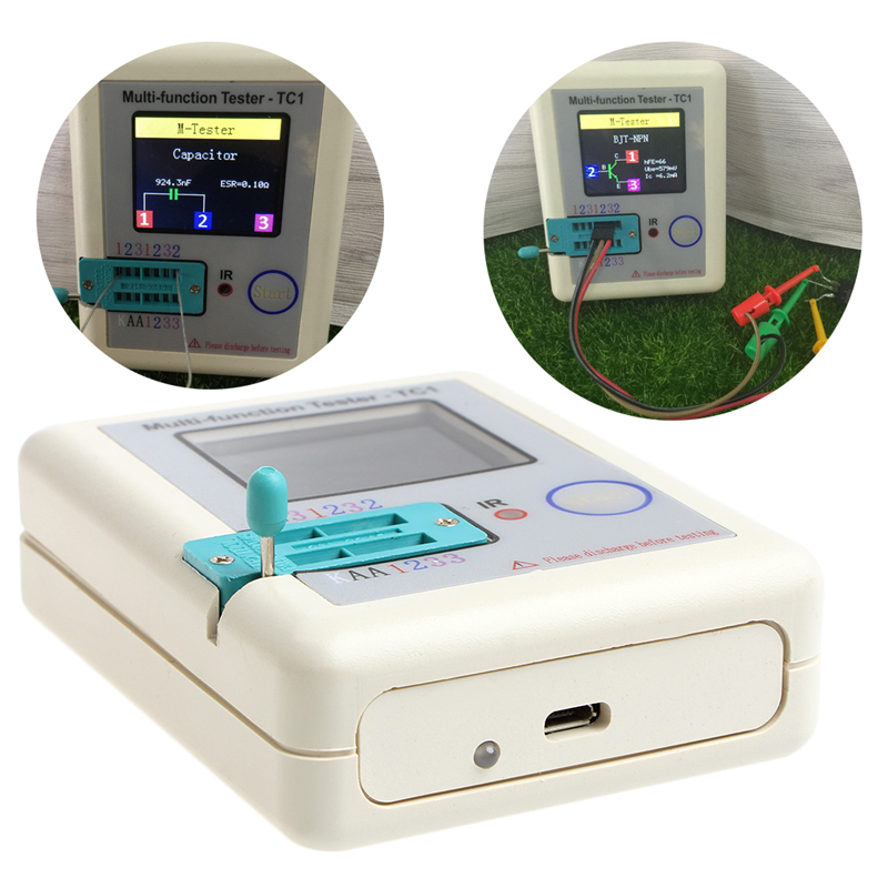 LCR-TC1 T7T4三极管MOS管晶体管测试仪图形化电容电感ESR表