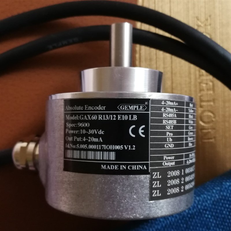 模拟信号4~f20mA与数字量RS485双输出 GAX60R13/多圈编码器