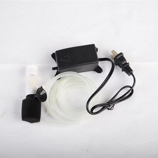 小型鱼缸水妖精过滤器带泵反气举迷你静音桌面增氧气泵斗鱼圆鱼缸