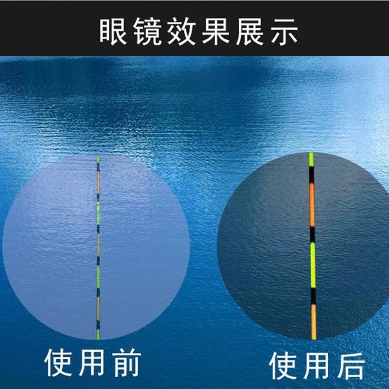 钓鱼望远镜高倍高清夜视看漂老人看电视放大镜调焦垂钓头戴式眼镜