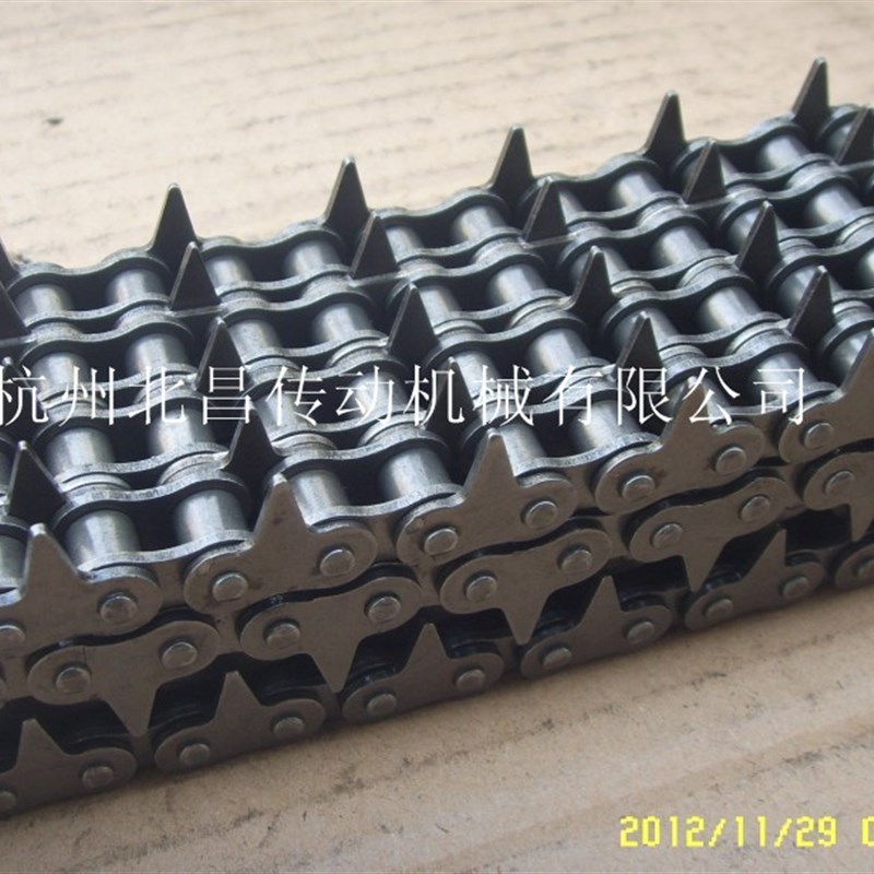 工业链条 08B-4-120节5排尖齿链条圆木多片锯专用 1.524米长