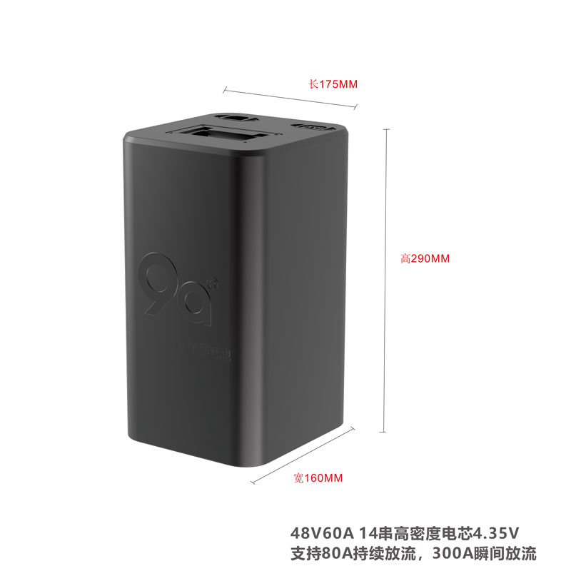 9A动力九号电动车Mmax90/C90/F90 电瓶车锂电池48V直上续航大容量