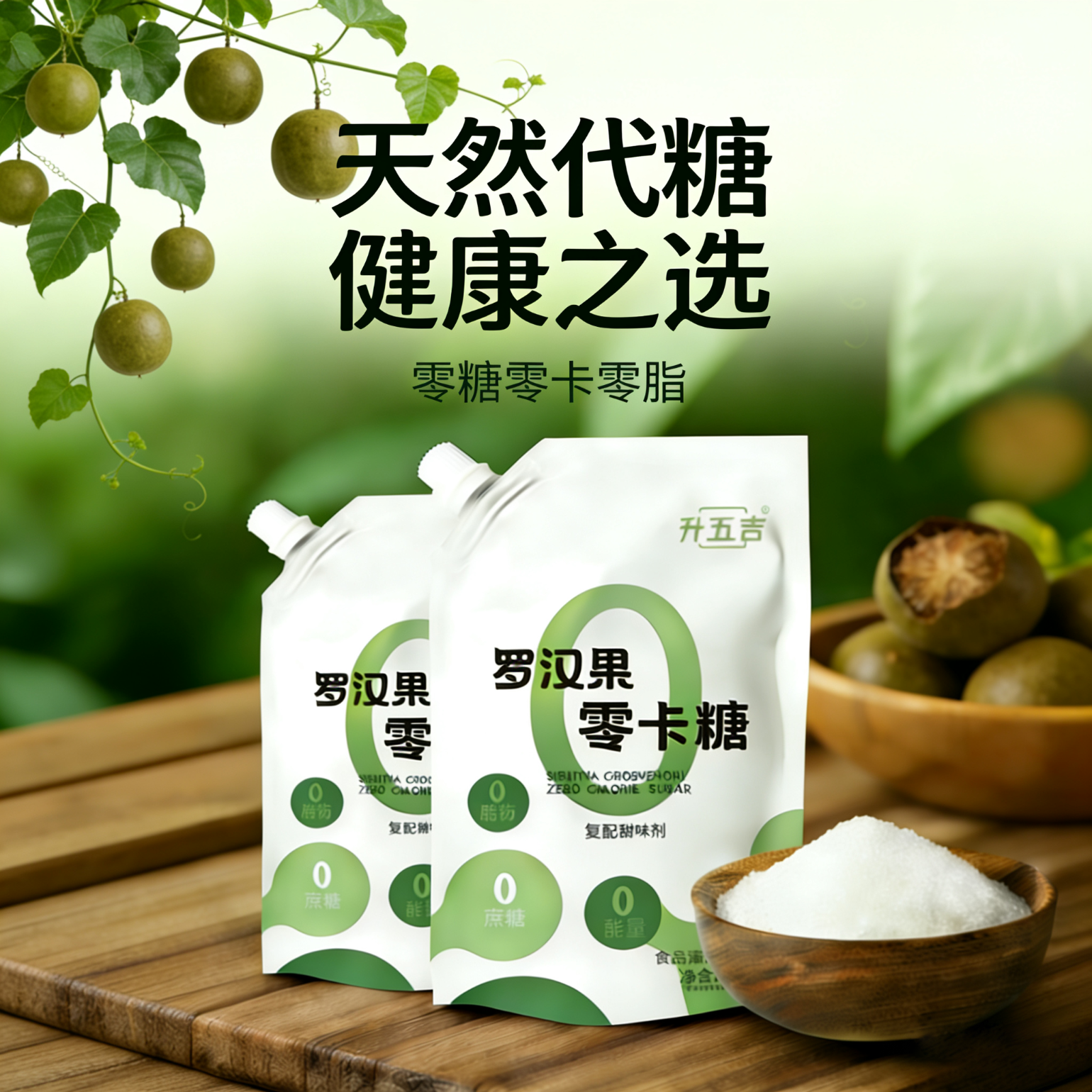 罗汉果零卡糖代糖0糖0卡0脂无糖