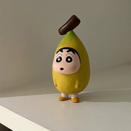 香蕉小新可爱有趣潮玩模型GK野原新之助桌面车载摆件创意生日礼物