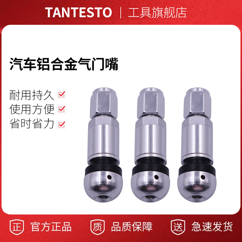 汽车铝合金气门嘴 防爆铝合金不锈钢轮胎气嘴帽子 真空胎气门嘴芯