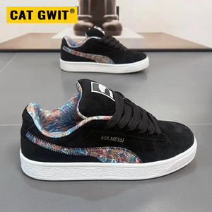 CAT GWIT2026新款潮款情侣面包鞋夏季时尚百搭男彩色元素运动鞋子