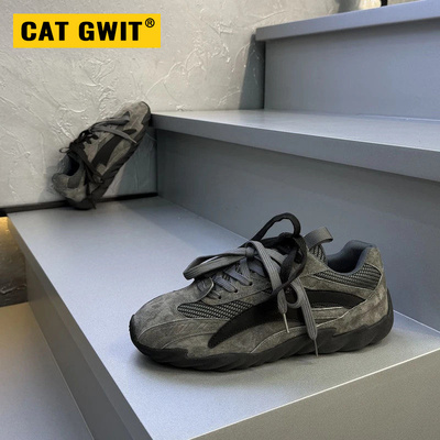 CAT GWIT男鞋2026春季新款高级感潮牌百搭帅小众设计阿甘男士运动