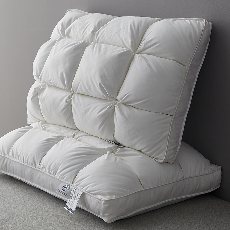 极速五星级酒店羽毛枕护颈睡觉护颈椎枕头枕M芯助睡眠单人家用一