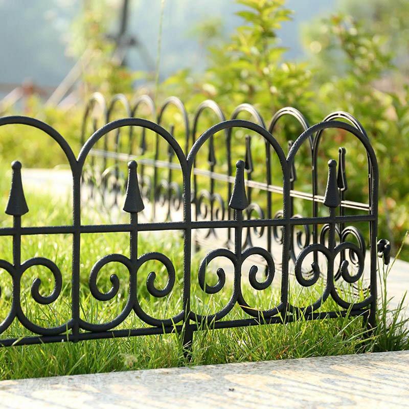 速发6pcs Decorative Garden Fence Bendable Outdoor Rustproof