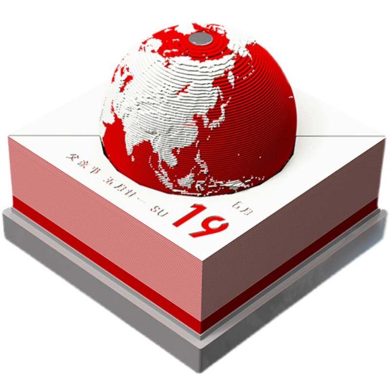 极速3D paper carvling calendar 2022 Earth 3D desk calendar f