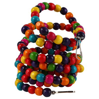极速Parrot Wohoden Beads Rotating Bird Climbing Ladder Bite