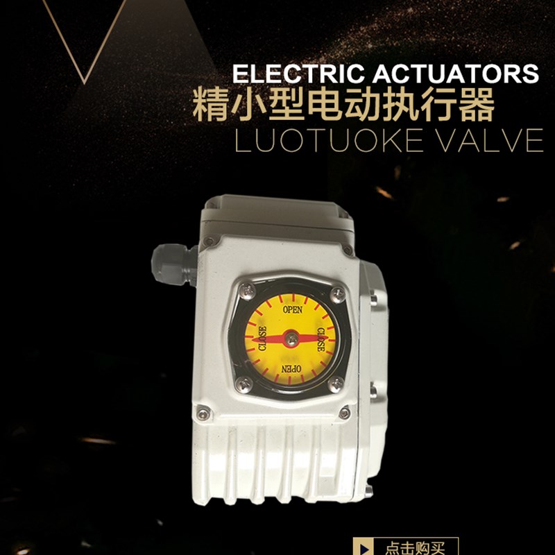 极速YLa精小型电动执行器机构 电动头 可配蝶阀 球阀 220V 5-200