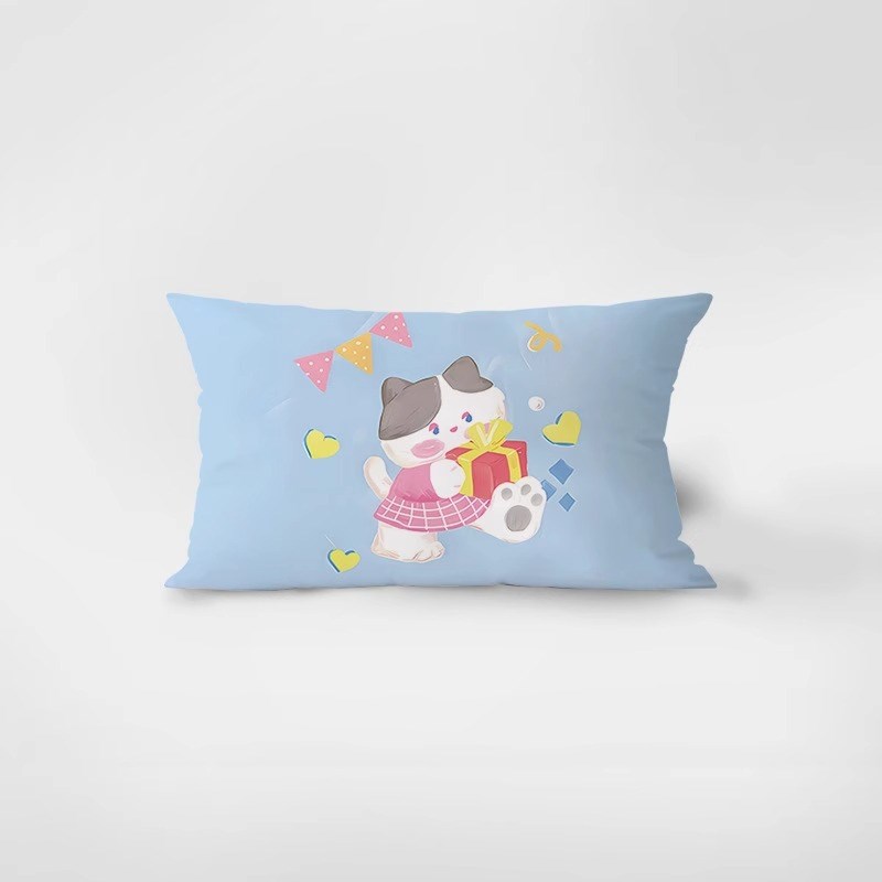 极速ins可爱韩式奶油风长方抱枕B沙发客厅床头样板绒面腰枕套靠枕